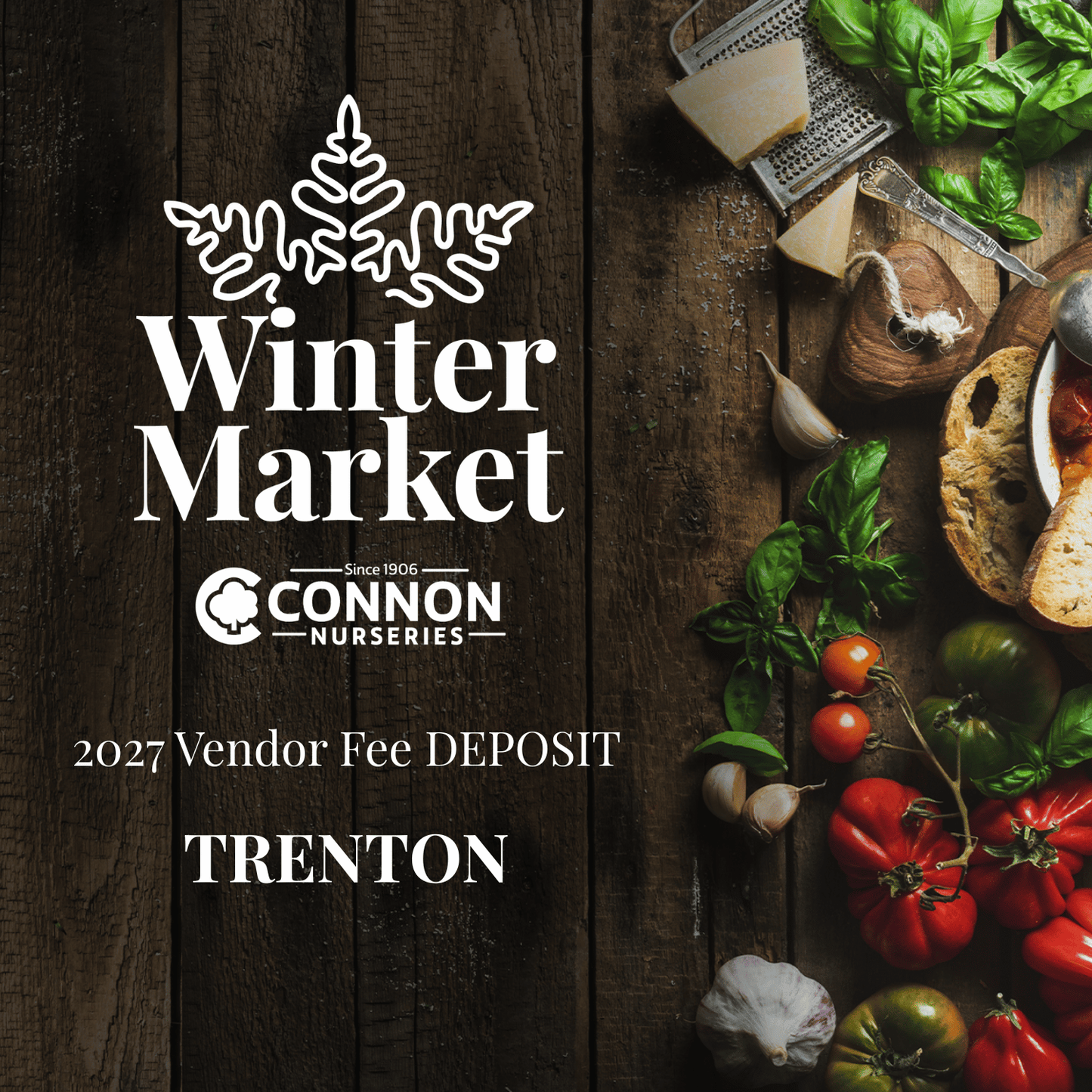 2027 Winter Market Vendor Fee DEPOSIT Trenton