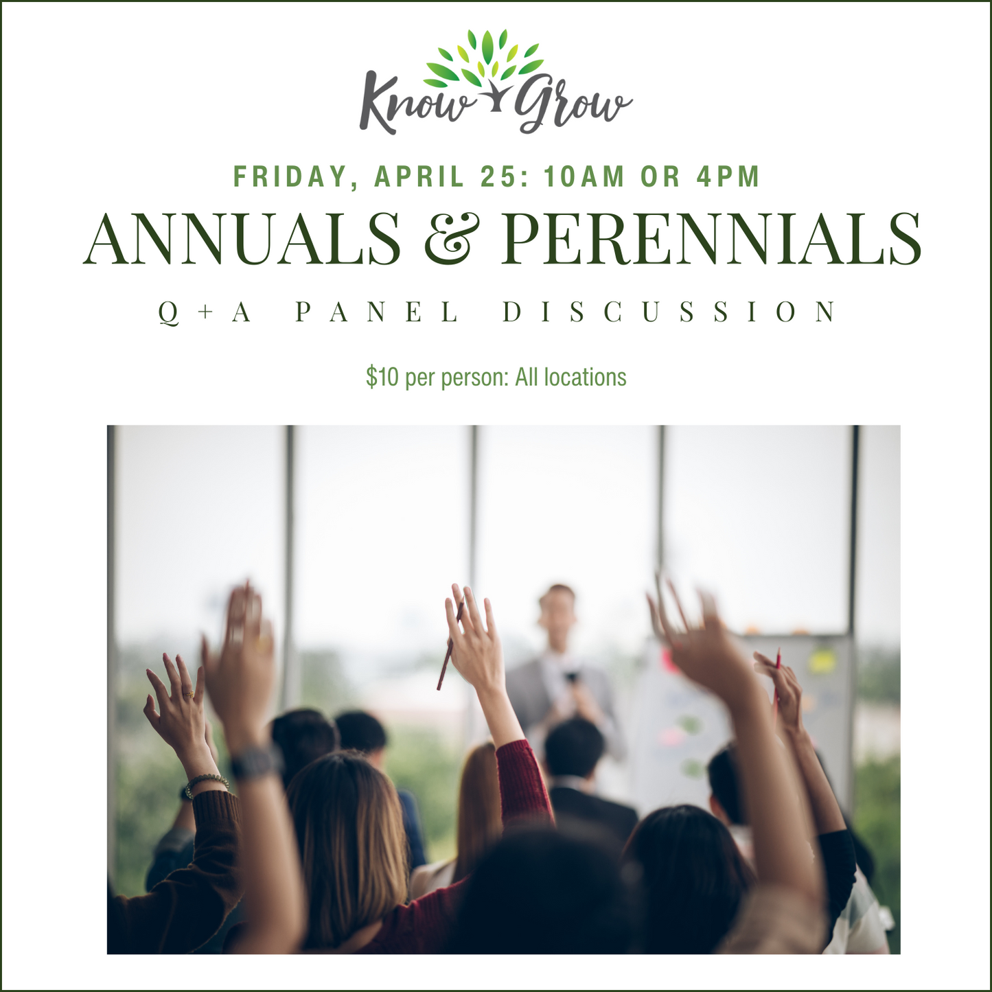 Know + Grow: Annuals & Perennials Q+A Panel Discussion