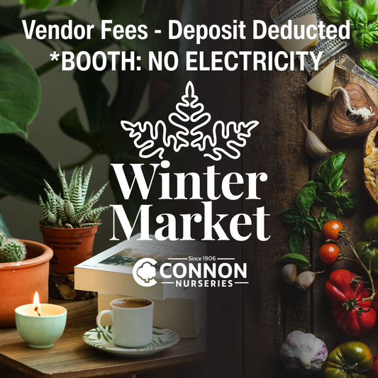 2027 Winter Market Vendor Fees | Standard Booth NO ELECTRICITY(Deposit Paid)