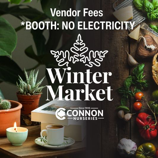 2027 Winter Market Vendor Fees Standard Booth | NO Electricity